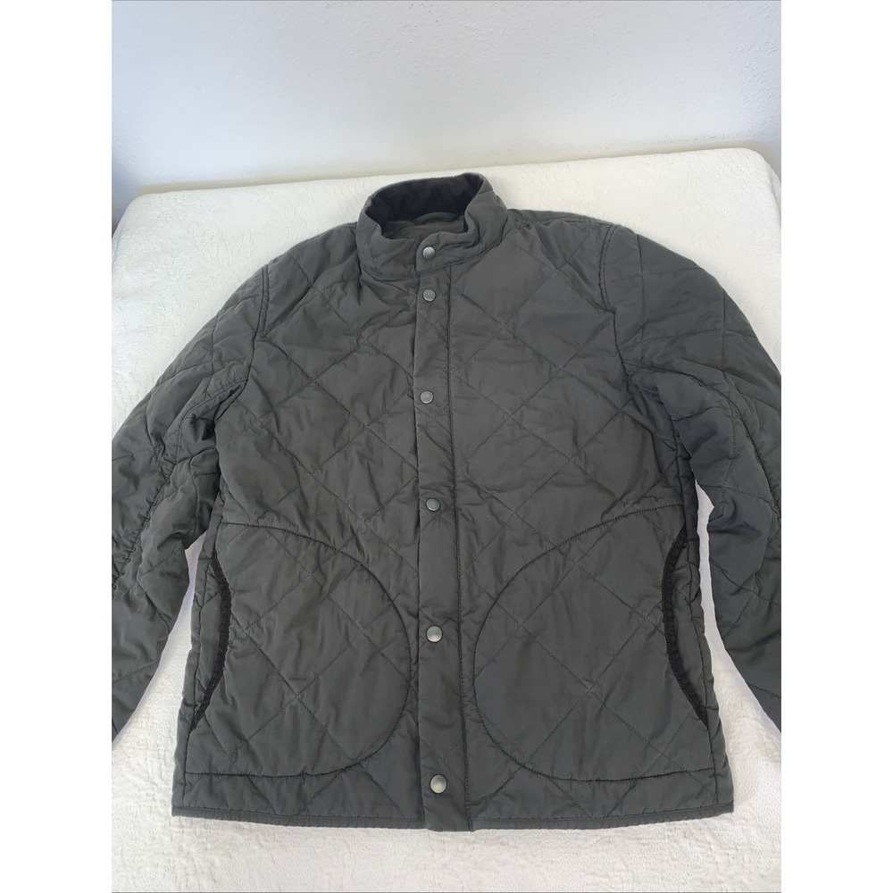 J.Crew Sussex Quilted Jacket PrimaLoft Evergreen Moss Green M Corduroy